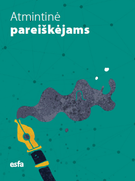 Atnaujinti leidiniai pareiškėjams ir projektų vykdytojams